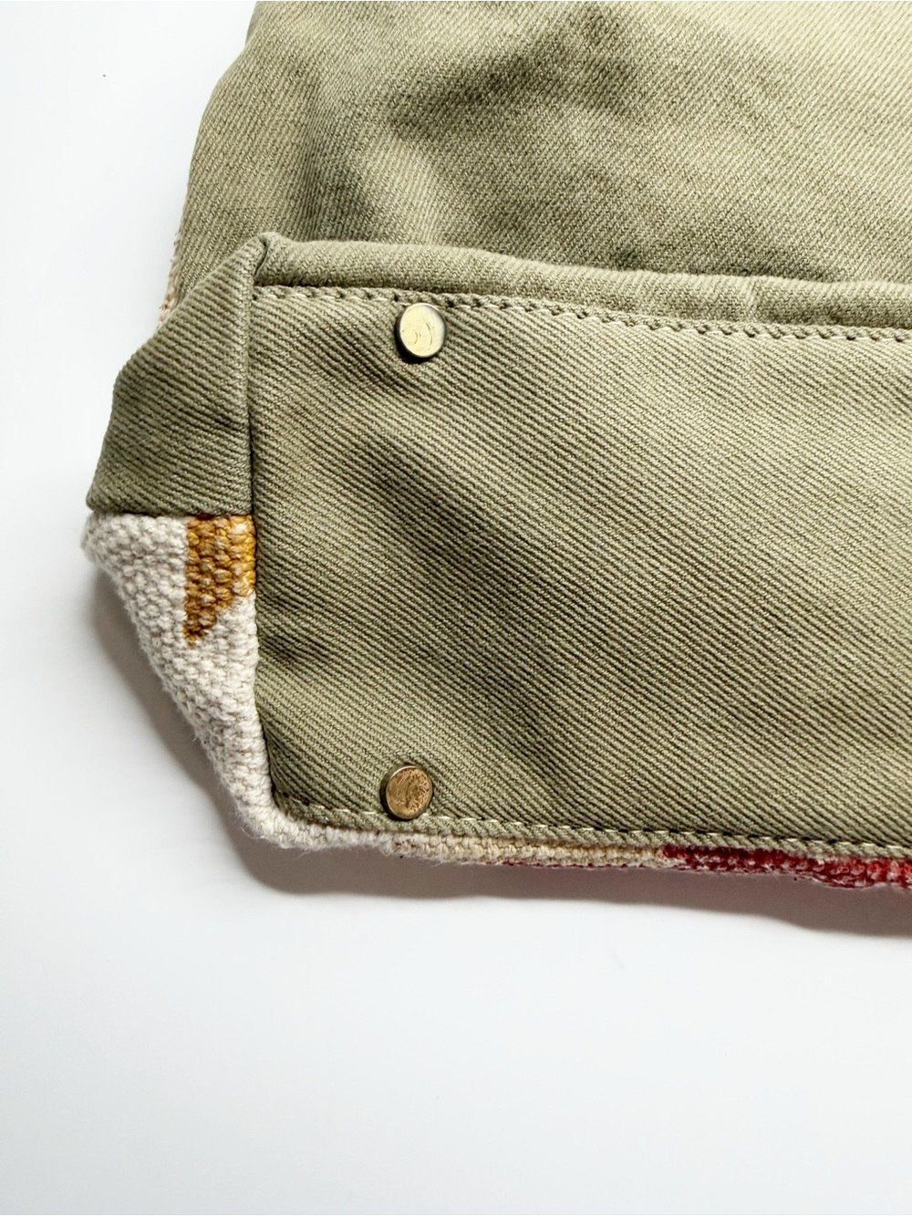 Myra Bag Western Aztec Leather Woven Cotton Crossbody Purse - Picture 6 of 14